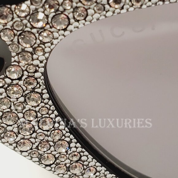 GUCCI SUNGLASSES GG0781S HOLLYWOOD FOREVER CRYSTAL CAT EYE ACETATE $1,200 main image 4